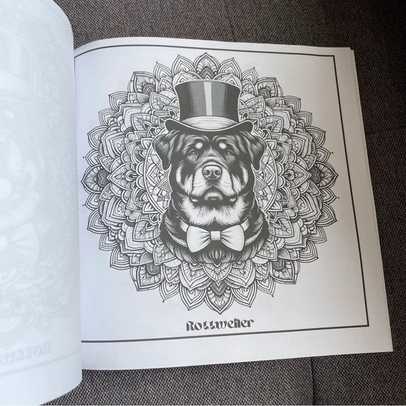 Distinguished Dogs: Large Breed Dog Mandala Coloring Book - Picture 5 of 8